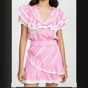 LoveShackFancy Bonita Dress Pink